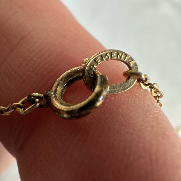 Dainty vintage Krementz gold overlay rose necklace - Picture 3 of 6